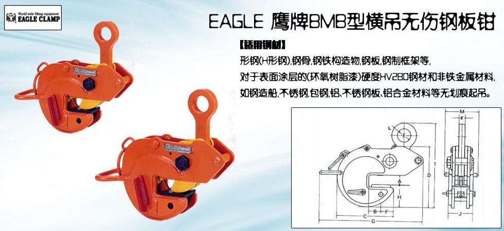 EAGLE CLAMP BMB無(wú)傷鋼板鉗